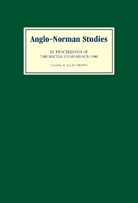 Book cover for Anglo-Norman Studies III