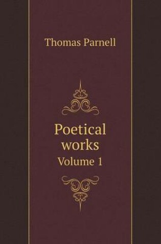 Cover of Poetical works Volume 1