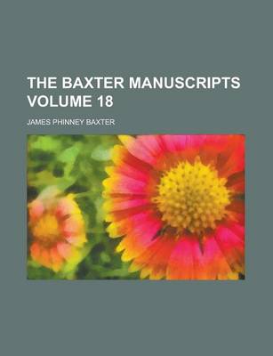 Book cover for The Baxter Manuscripts (Volume 14)