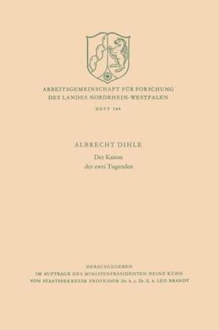 Cover of Der Kanon Der Zwei Tugenden