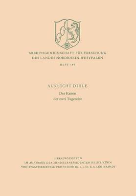 Cover of Der Kanon Der Zwei Tugenden