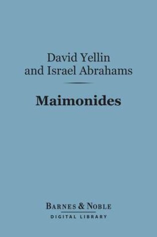 Cover of Maimonides (Barnes & Noble Digital Library)