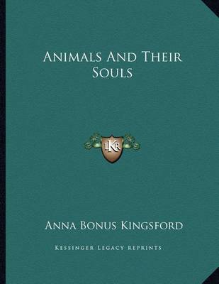 Book cover for Animals and Their Souls