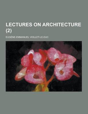 Book cover for Lectures on Architecture (2)