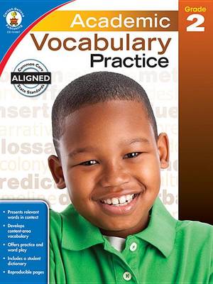 Book cover for Academic Vocabulary Practice, Grade 2