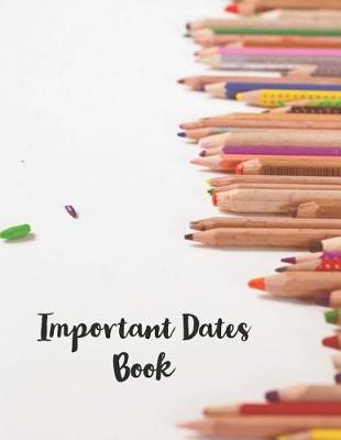 Book cover for Important Dates Book