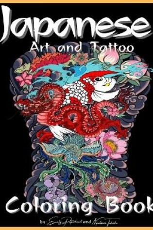 Cover of Japanese Art and Tattoo Coloring Book