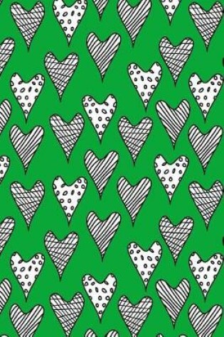 Cover of Bullet Journal Notebook Abstract Hearts Pattern 7