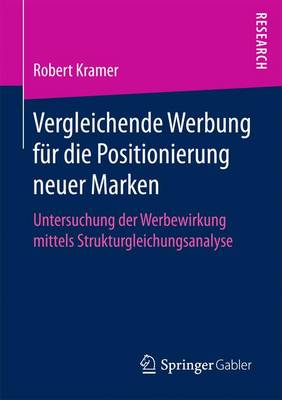 Book cover for Vergleichende Werbung für die Positionierung neuer Marken