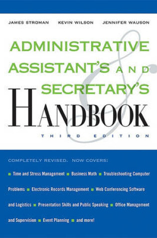 Cover of Administrative Assistant's and Secretary's Handbook