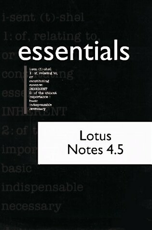 Cover of Lotus Notes 4.5