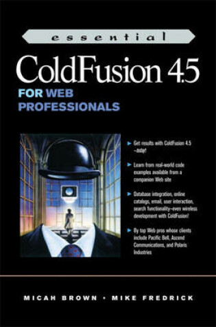 Cover of Essential ColdFusion 4.5 for Web Professionals