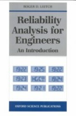 Cover of Reliability Analysis for Engineers