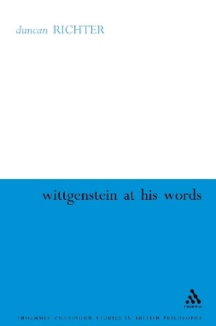 Cover of Wittgenstein at His Word