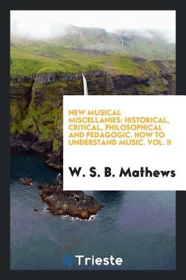 Book cover for New Musical Miscellanies