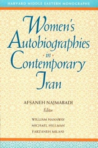 Cover of Women's Autobiographies in Contemporary Iran