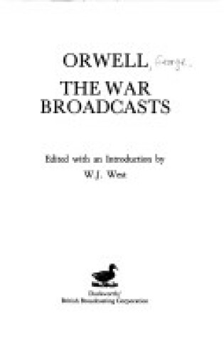 Cover of War Broadcasts