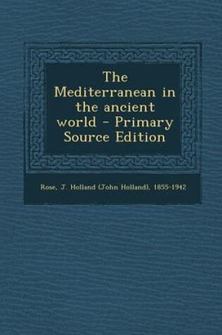 Cover of The Mediterranean in the Ancient World - Primary Source Edition