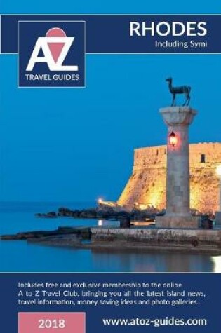 Cover of A to Z Guide to Rhodes 2018, Including Symi