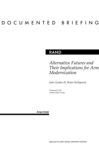 Cover of Alternative Futures and Their Implications for Army Modernization
