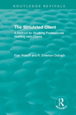 Cover of The Simulated Client (1996)