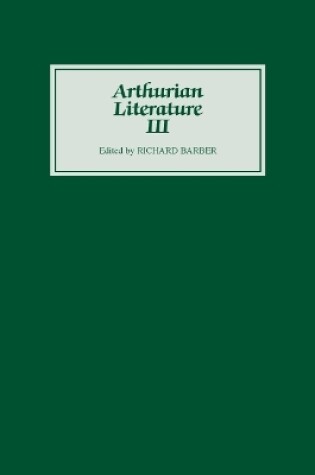 Cover of Arthurian Literature III