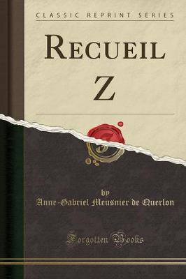 Book cover for Recueil Z (Classic Reprint)