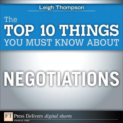 Book cover for Top 10 Things You Must Know About Negotiations