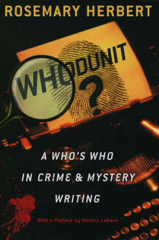 Cover of Whodunit a Whos Who in Crime Amd Mystery Writing
