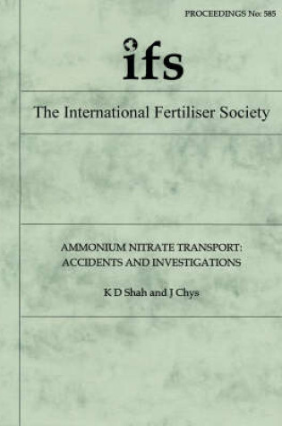 Cover of Ammonium Nitrate Transport