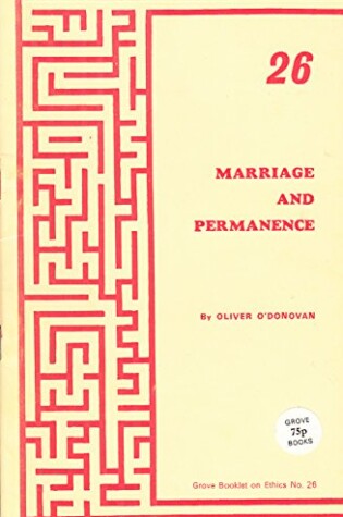 Cover of Marriage and Permanence