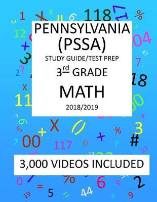 Book cover for 3rd Grade PENNSYLVANIA PSSA, 2019 MATH, Test Prep