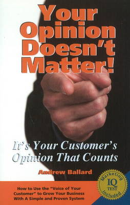 Book cover for Your Opinion Doesn't Matter