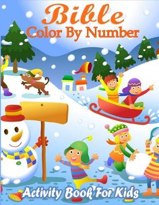 Book cover for Bible Color By Number Activity Book for Kids