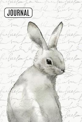 Book cover for Lined Journal Notebook Watercolor Rabbit