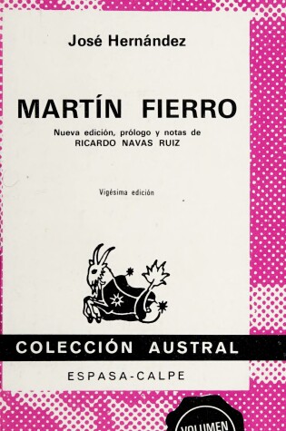 Cover of Martin Fierro