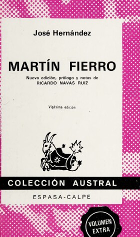 Book cover for Martin Fierro
