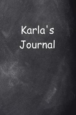 Book cover for Karla Personalized Name Journal Custom Name Gift Idea Karla