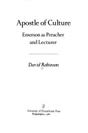 Book cover for Apostle of Culture