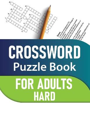 Cover of Crossword Puzzle Book For Adults