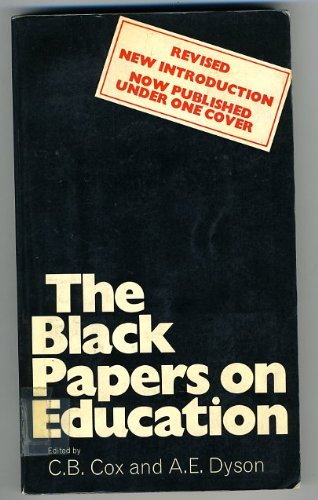 Book cover for (Ed.) Black Papers on Education