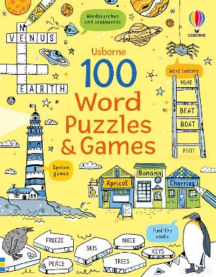 Book cover for 100 Word Puzzles and Games