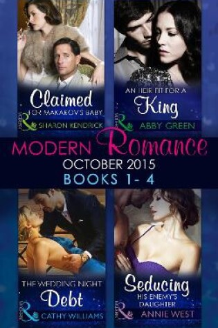 Cover of Modern Romance October 2015 Books 1-4