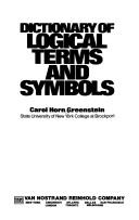 Cover of Dictionary of Logical Terms and Symbols