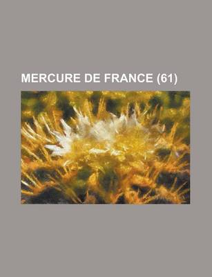 Book cover for Mercure de France (61); Ser, Moderne