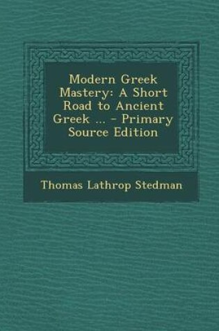 Cover of Modern Greek Mastery