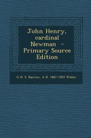 Cover of John Henry, Cardinal Newman