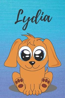 Book cover for Lydia dog coloring book / notebook / journal / diary