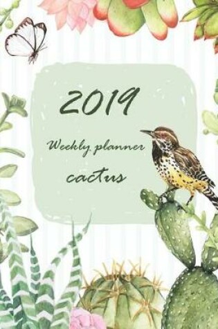 Cover of 2019 Weekly Planner Cactus