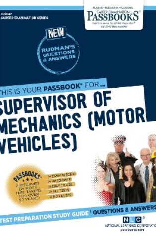 Cover of Supervisor of Mechanics (Motor Vehicles)